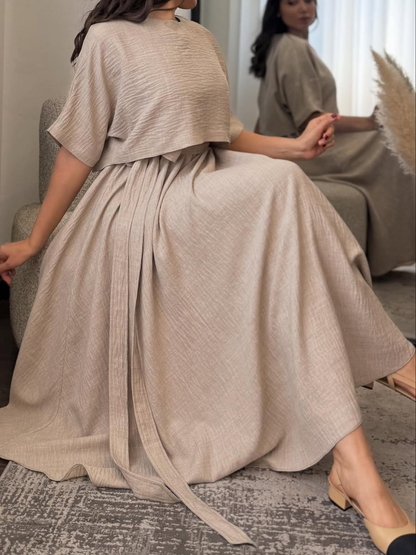 Ensemble Crop Top & Robe d'Été – MERVAY