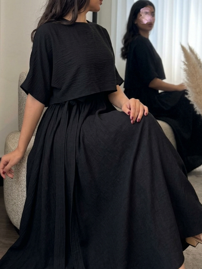 Ensemble Crop Top & Robe d'Été – MERVAY