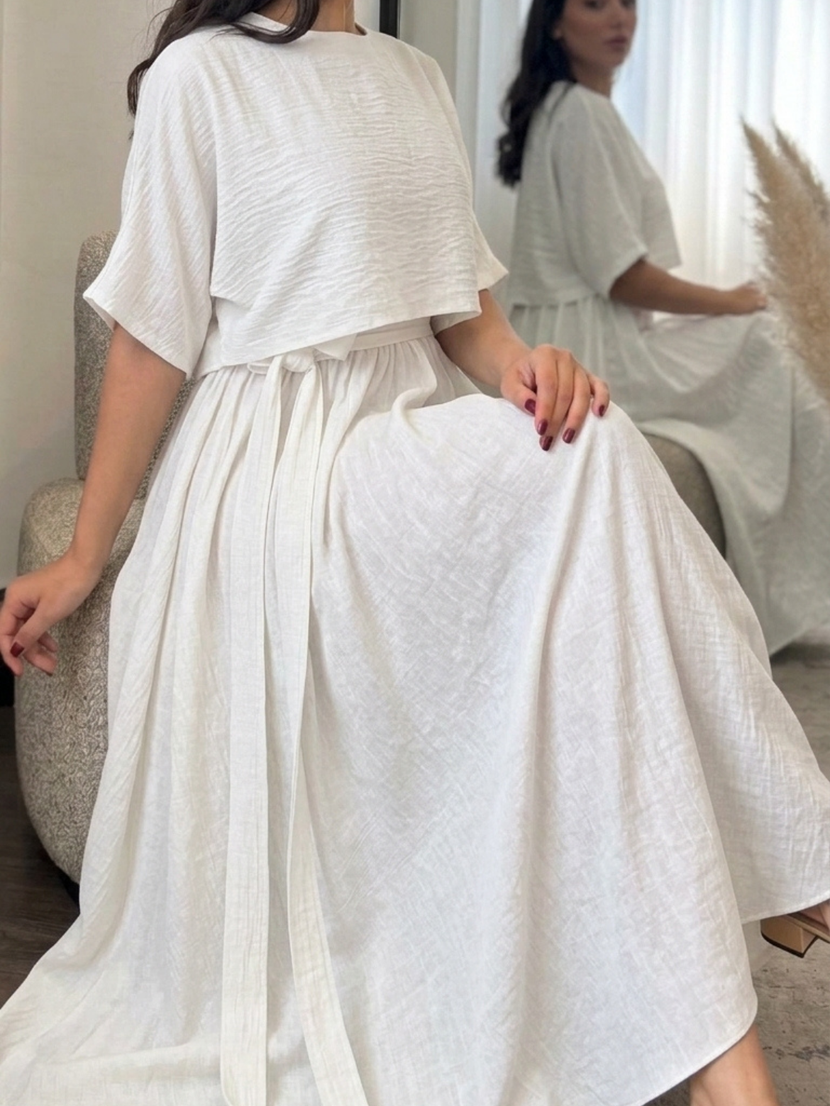 Ensemble Crop Top & Robe d'Été – MERVAY