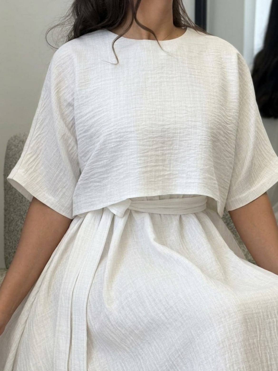 Ensemble Crop Top & Robe d'Été – MERVAY