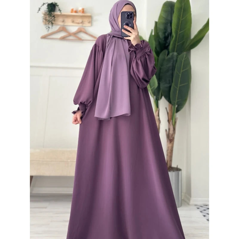 Abaya Mervay – Tissu Crêpe Adrina de Qualité