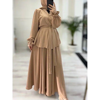 Ensemble Mervay – Élégance en Crêpe Ayrobin