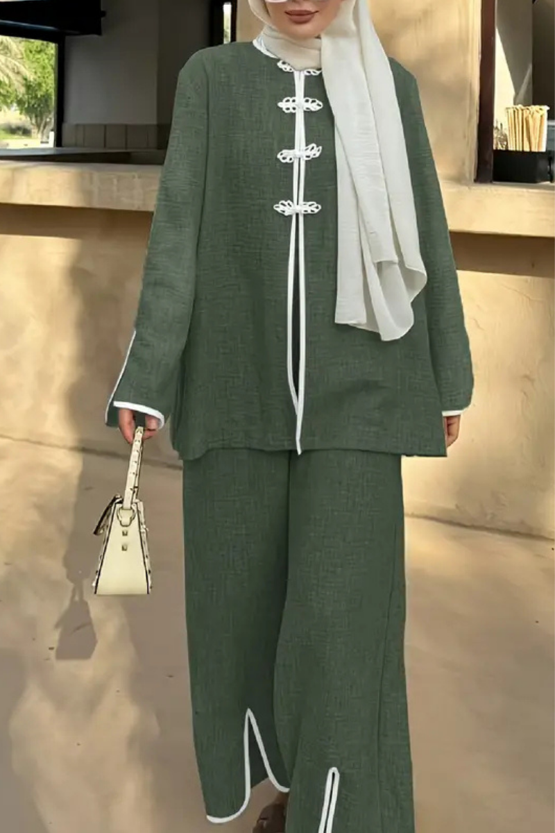 Ensemble Deux Pièces Élégant et Décontracté – Style Moyen-Orient