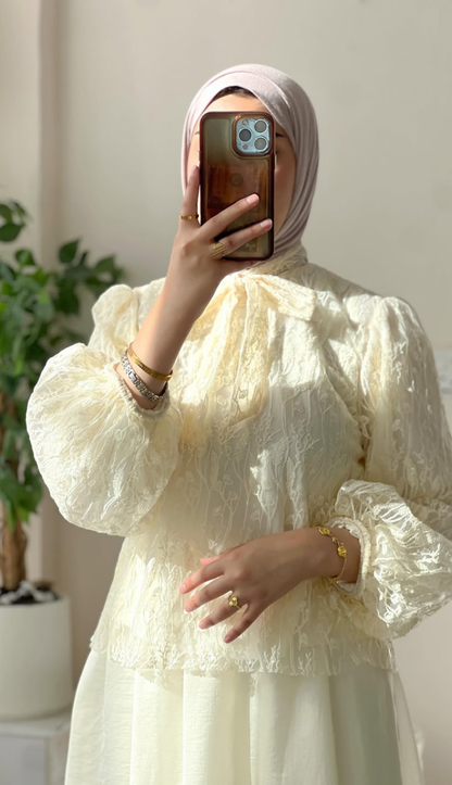 Ensemble Deux Pièces en Dentelle Élégant