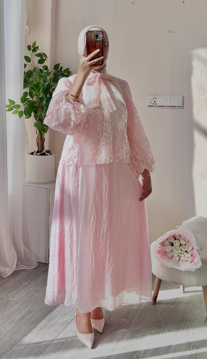 Ensemble Deux Pièces en Dentelle Élégant