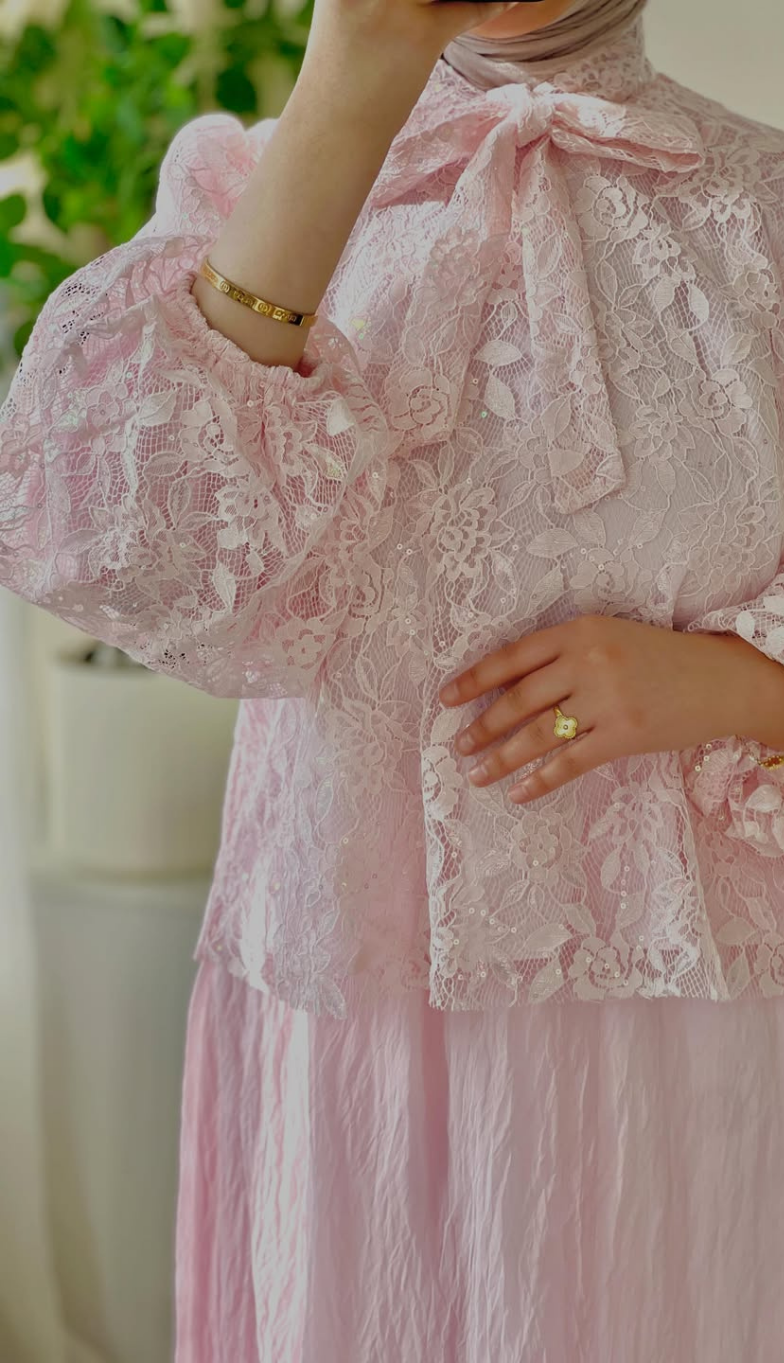 Ensemble Deux Pièces en Dentelle Élégant
