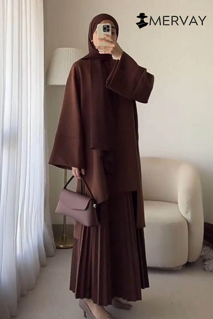 Ensemble chemise et jupe longue