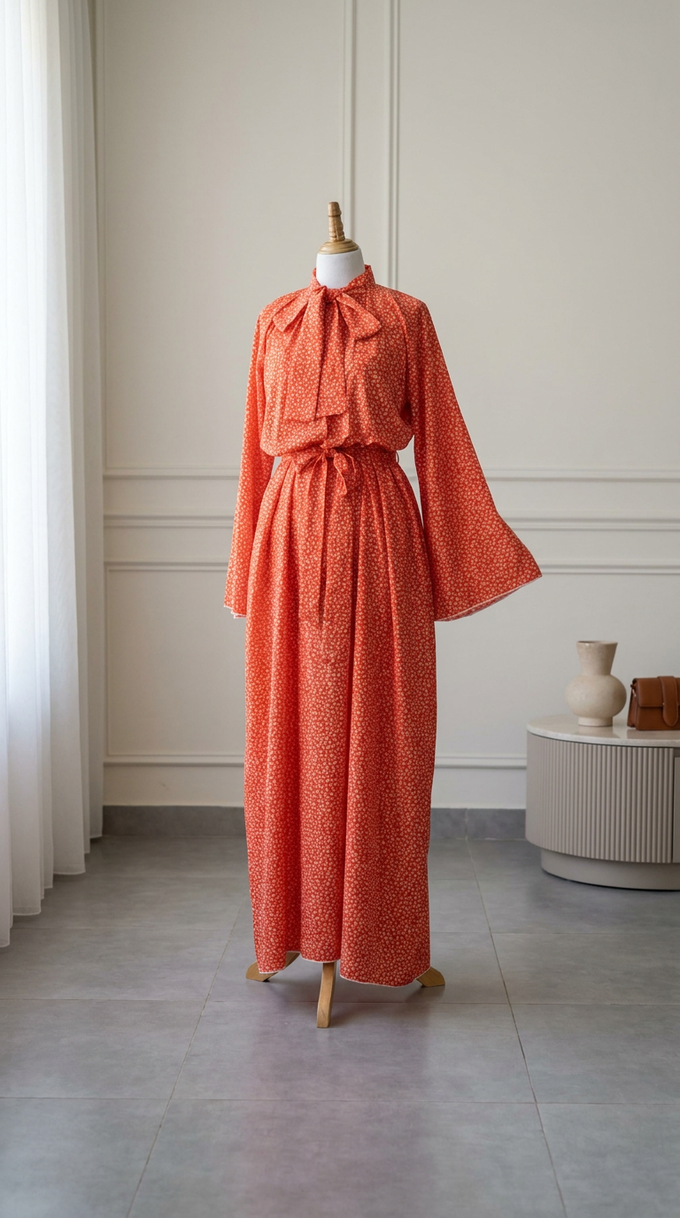 Robe – Orange Lumineux