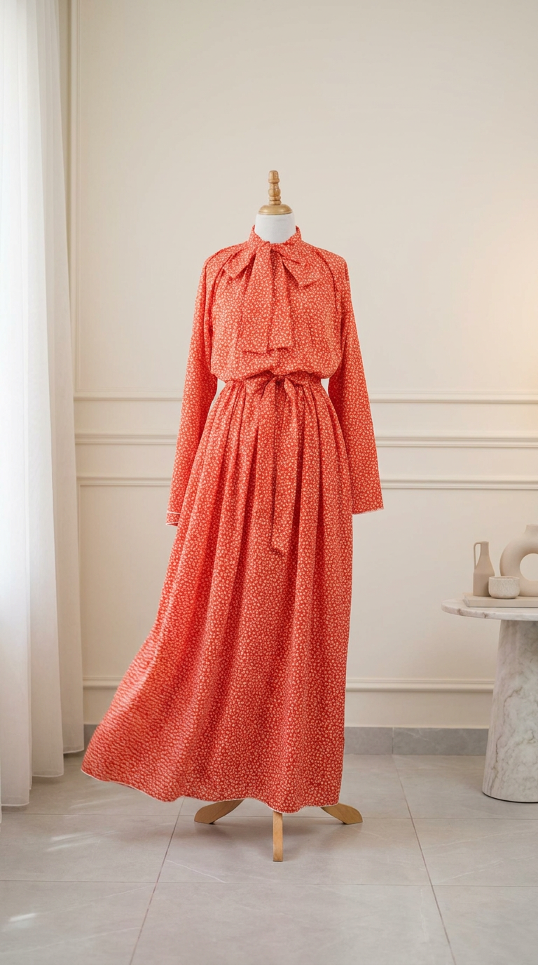 Robe – Orange Lumineux