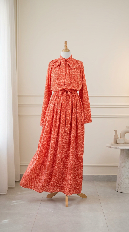 Robe – Orange Lumineux
