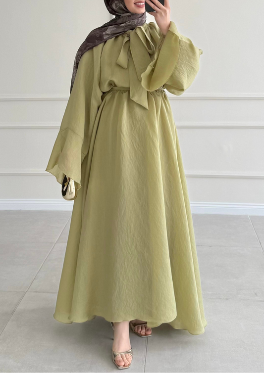 Robe mervay avec décolleté Vert