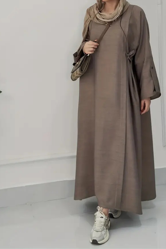 Robe Abaya Traditionnelle Coréenne – Élégance Minimaliste
