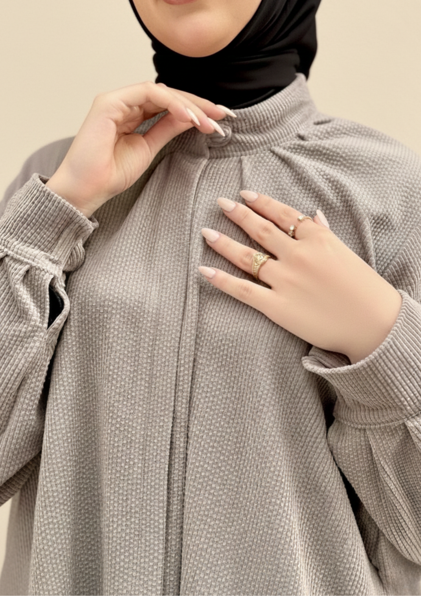 Abaya Mervay Tricoté