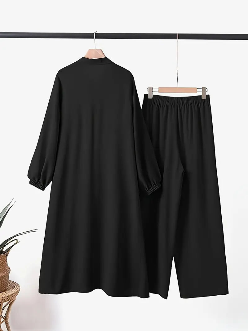 Ensemble Deux Pièces – Élégance Arabe et Confort Moderne