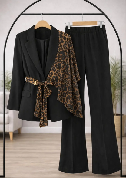 ENSEMBLE LÉOPARD NOIR