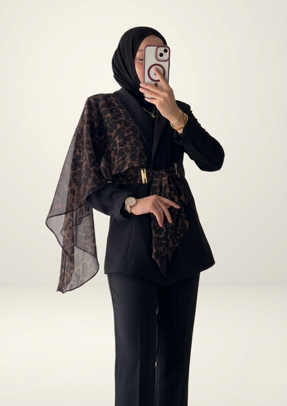 ENSEMBLE LÉOPARD NOIR