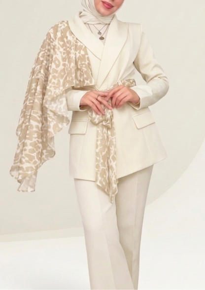 ENSEMBLE LÉOPARD BLANC