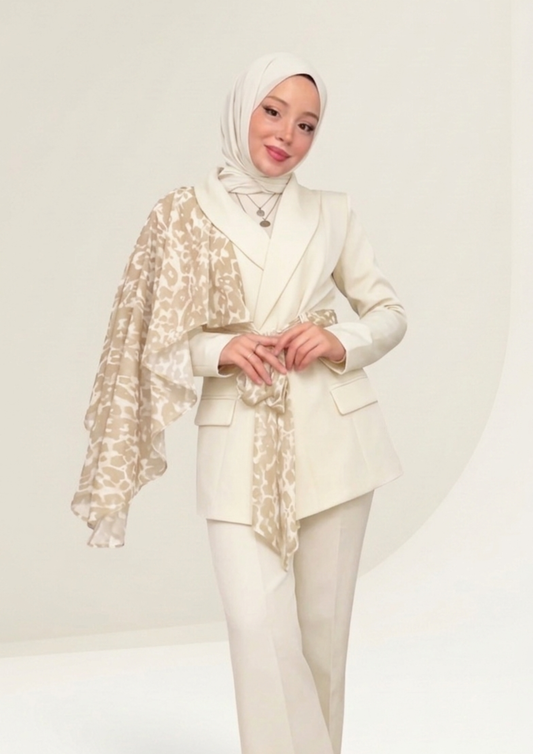 ENSEMBLE LÉOPARD BLANC