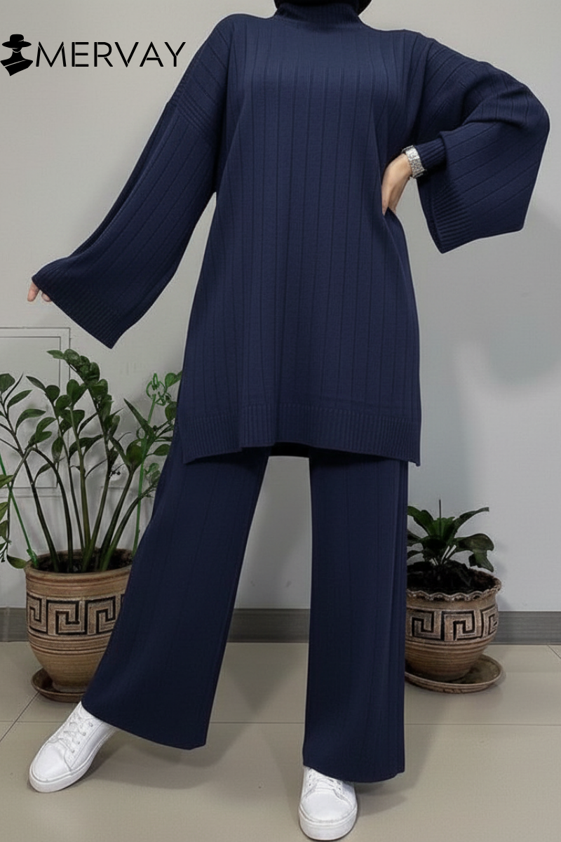 Ensemble Maille Côtelée