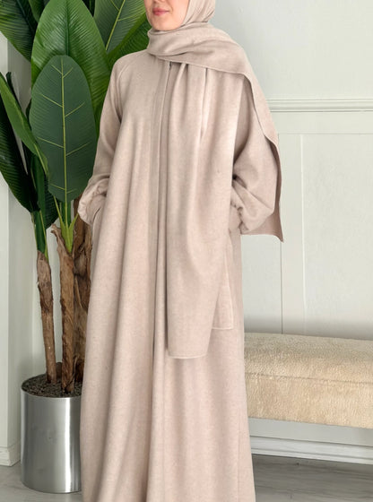 Manteau écharpe - beige