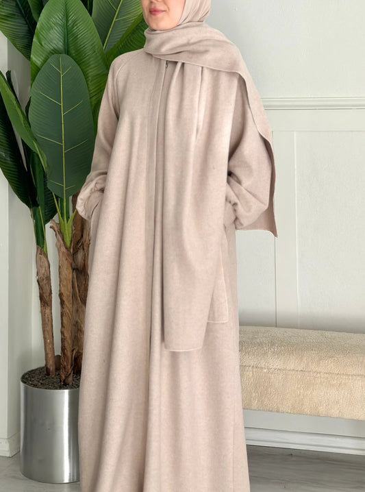 Manteau écharpe - beige