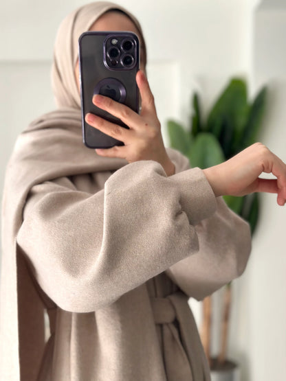 Manteau écharpe - beige