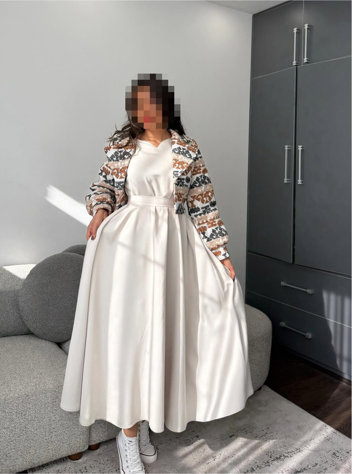 Robe Longue d'Été Sans Manches à Nœud – MERVAY