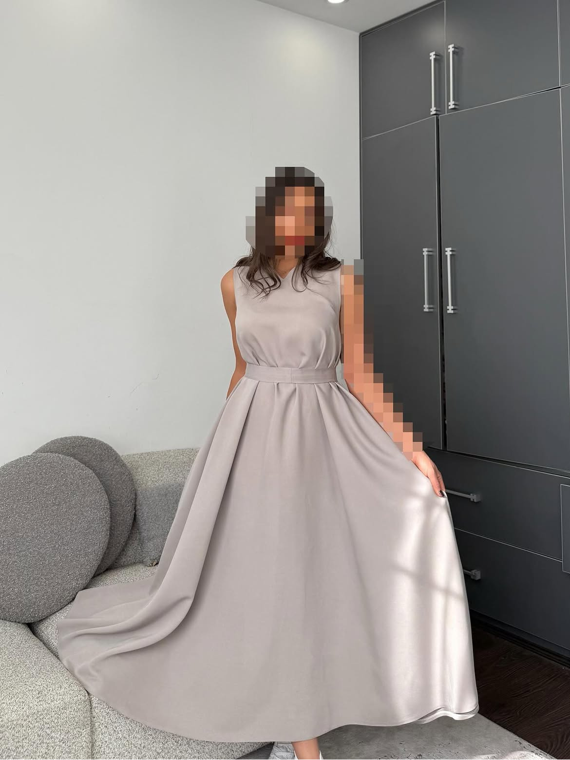 Robe Longue d'Été Sans Manches à Nœud – MERVAY
